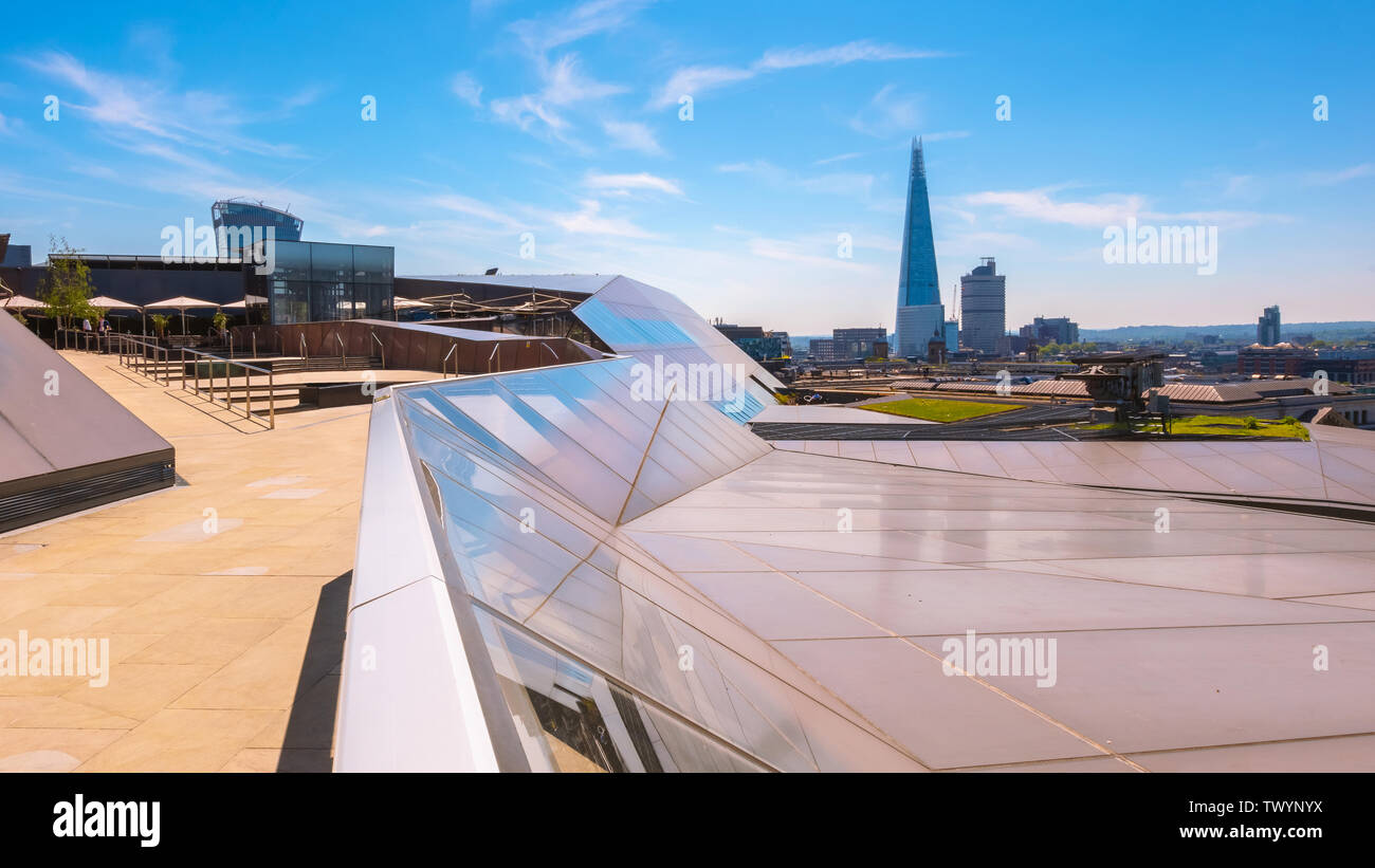 London, UK - May 15 2018:  View of the City of London from One New Change shopping center Stock Photo