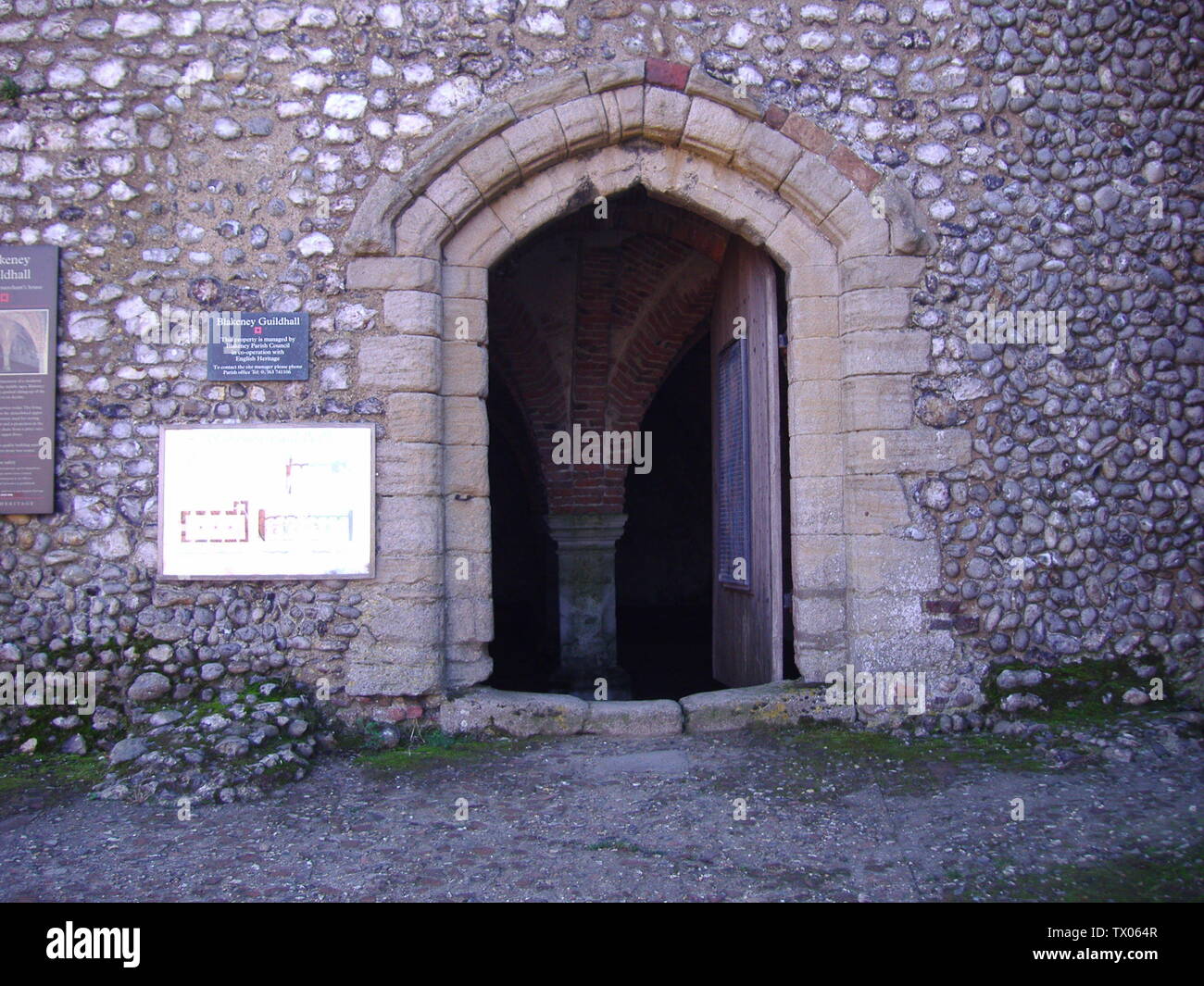 A Digitla Photograph Of the Entrance to Blakeney Guildhall Undercroft 13th October 2007; 13 October 2007 (original upload date); Transferred from en.pedia to Commons by Oxyman using CommonsHelper.; Stavros1 at English pedia; Stock Photo