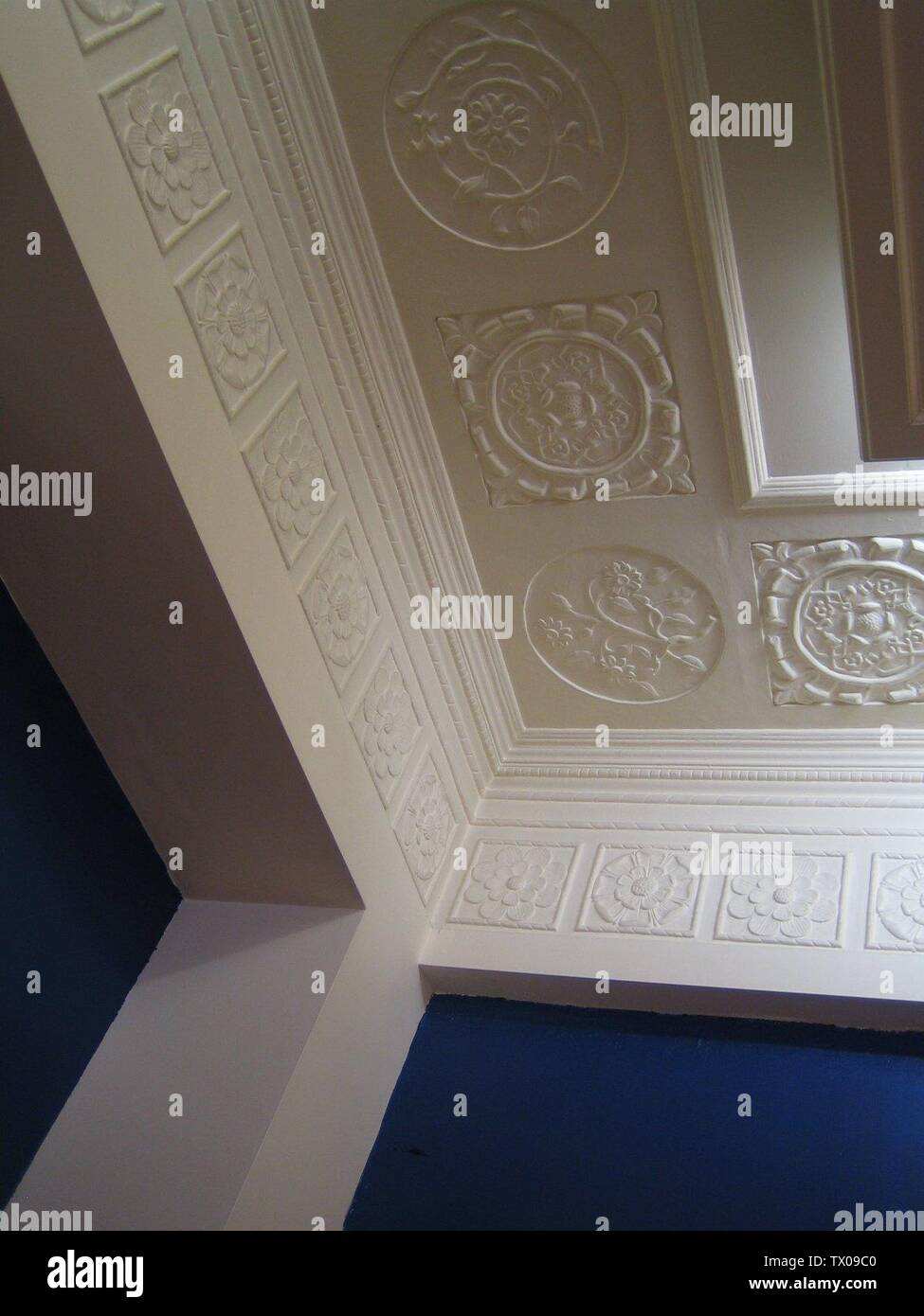 English Detailed Picture Of The Pressed Tin Ceilings In A Boston