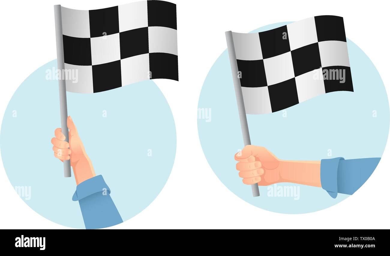 Start flag. Finish flag. Vector illustration of racing flag Stock ...