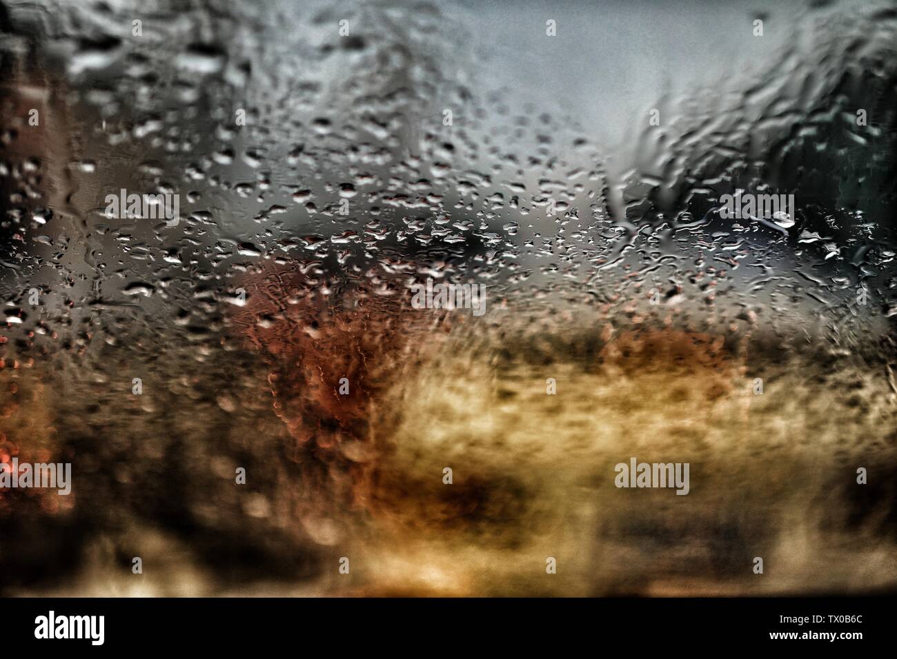 Abstract traffic in raining hi-res stock photography and images - Alamy