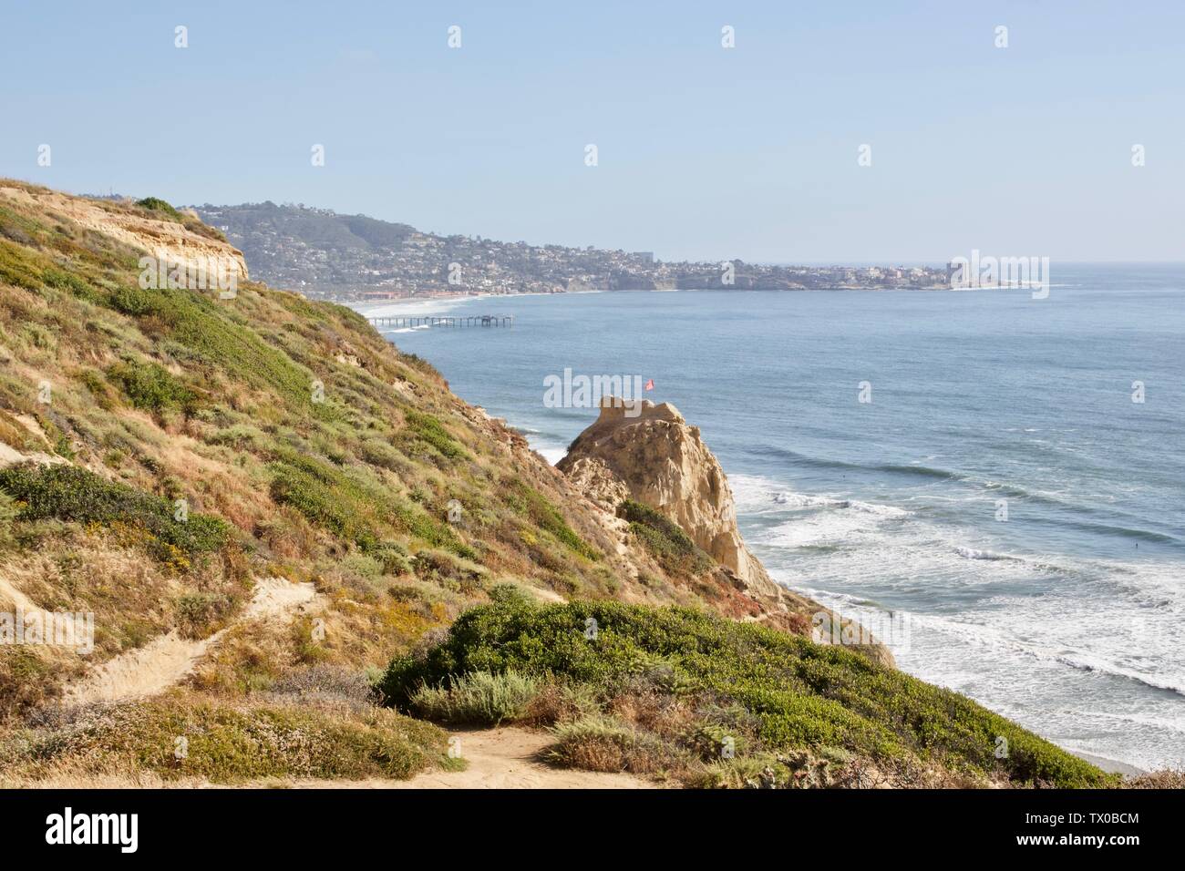 Black's beach lookout in La Jolla, California Stock Photo