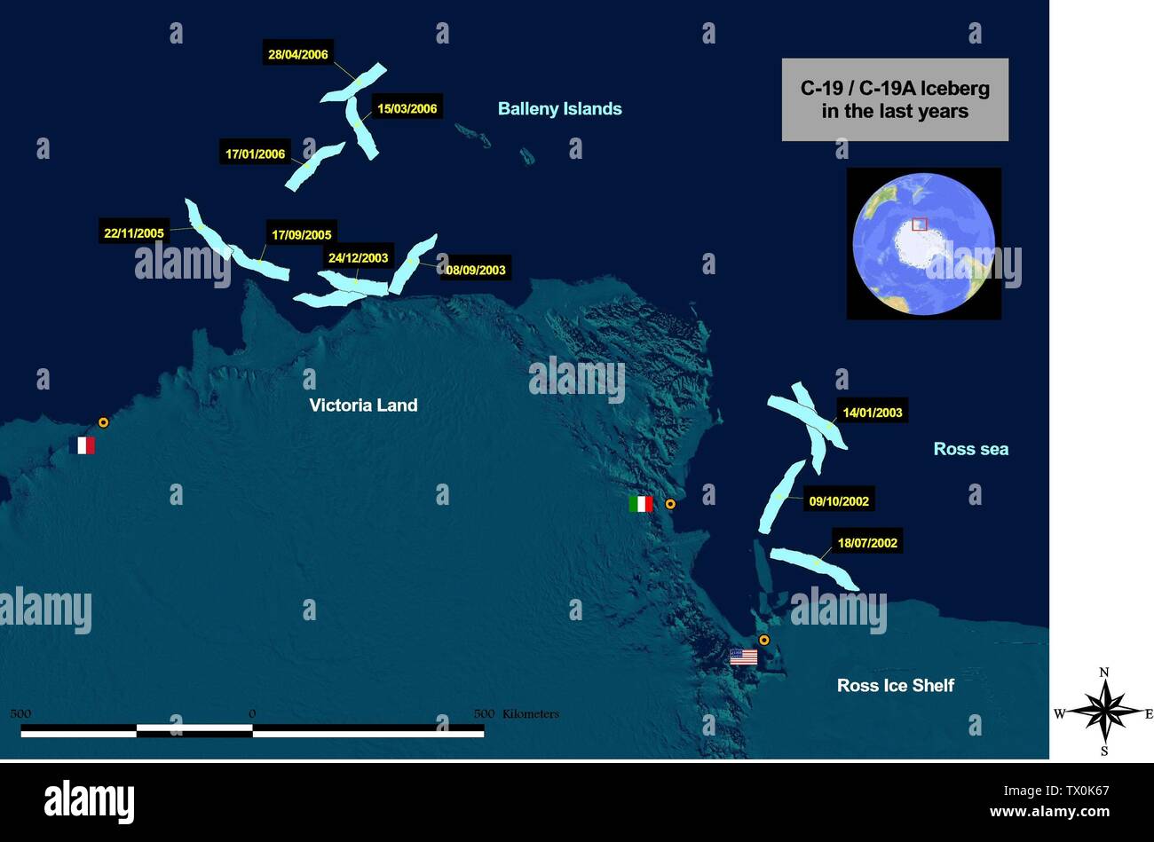 Boulder County Gis Map Gis Image Showing The Position Of C-19 Iceberg From 2002 To May 2006. Image  Made By Luca Pietranera. Information On The Iceberg Poositions Derived By  Nasa-Modis Images (Modis Rapid Response Rroject At