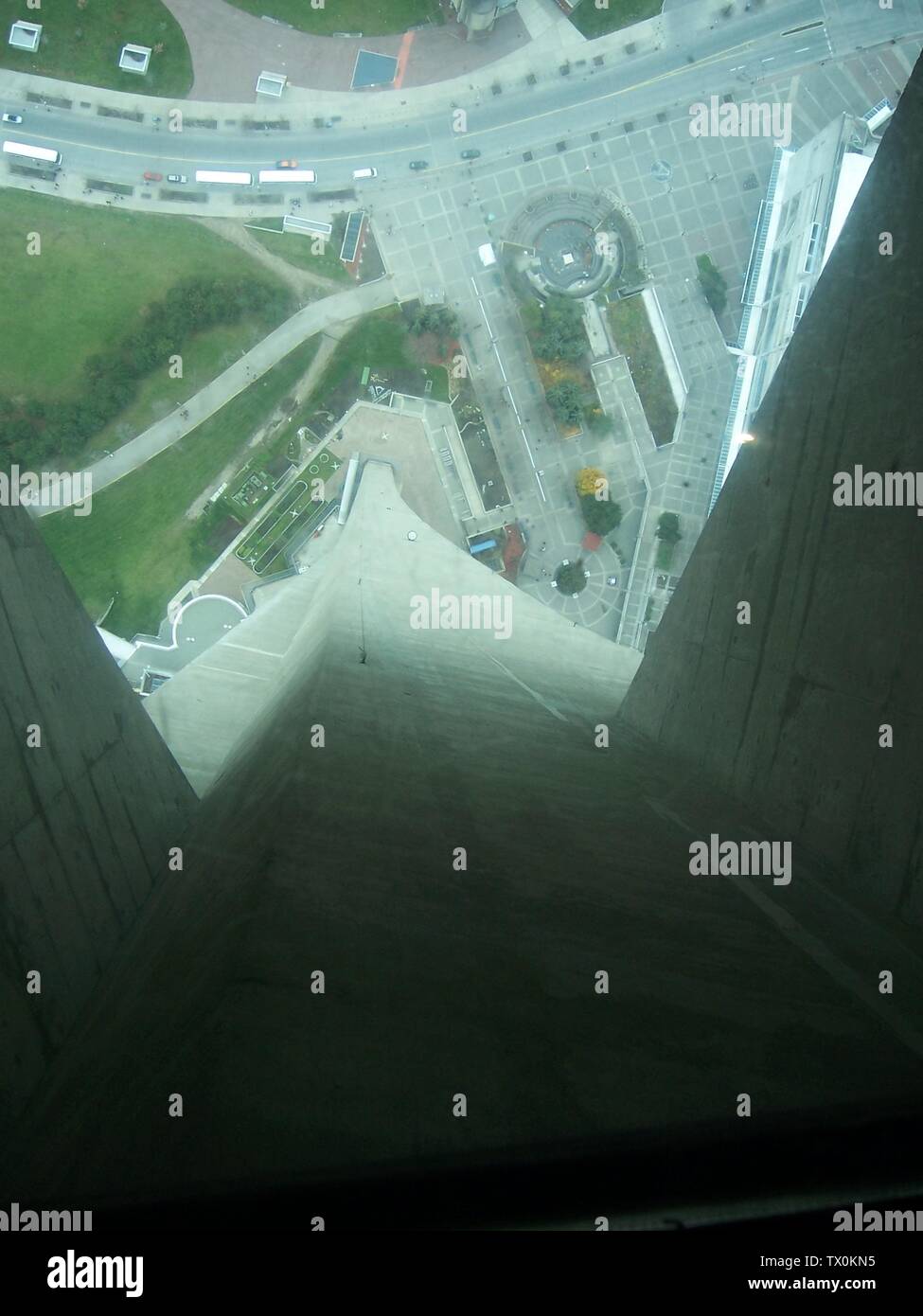 Cn Tower Looking Down The Tower From The Glass Floor 19