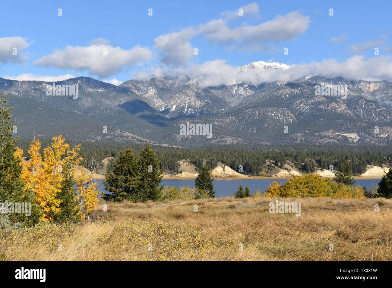 The colours of autumn in the Canadian Rockies Stock Photo Alamy