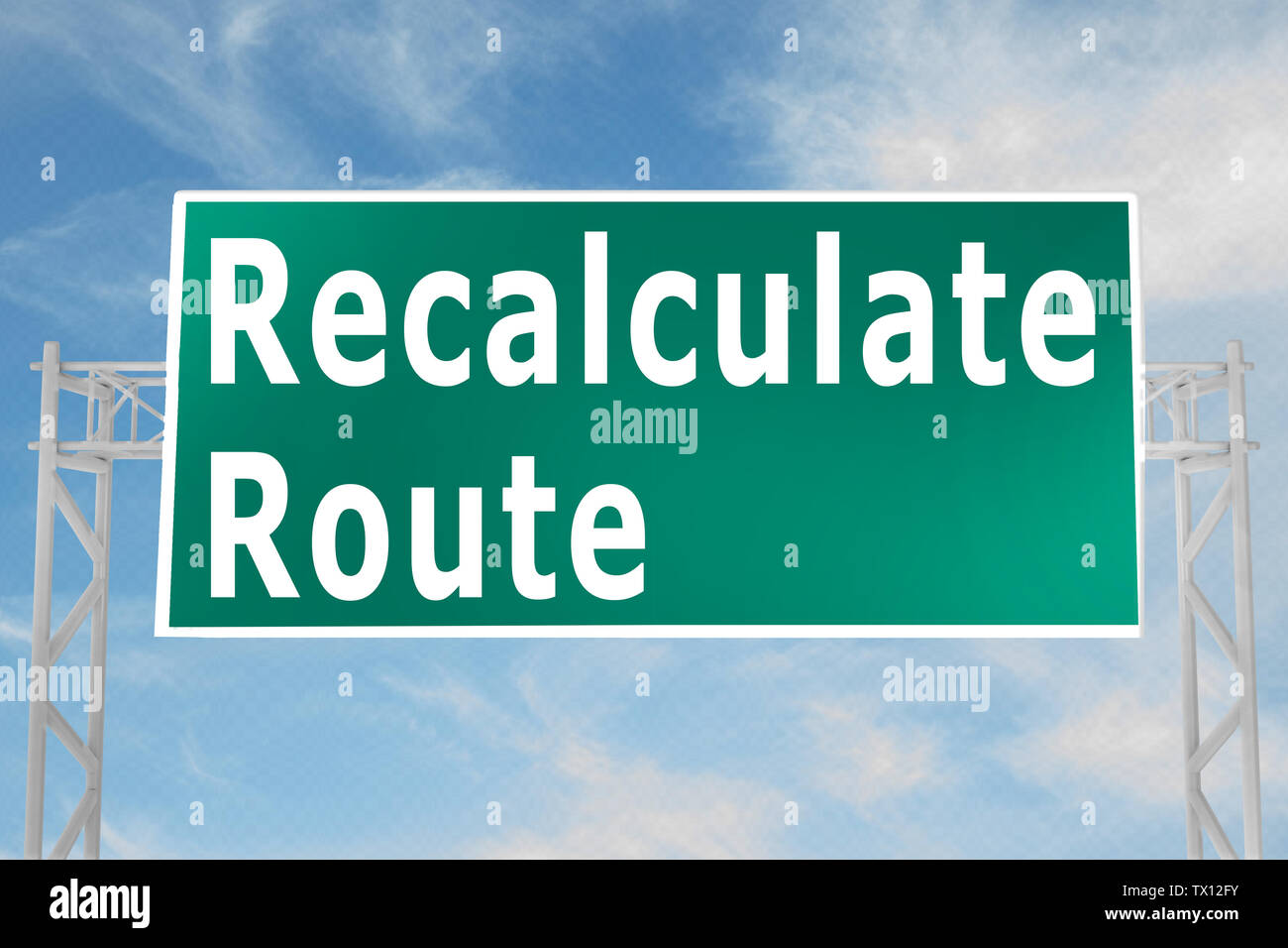 Recalculating gps hi-res stock photography and images - Alamy