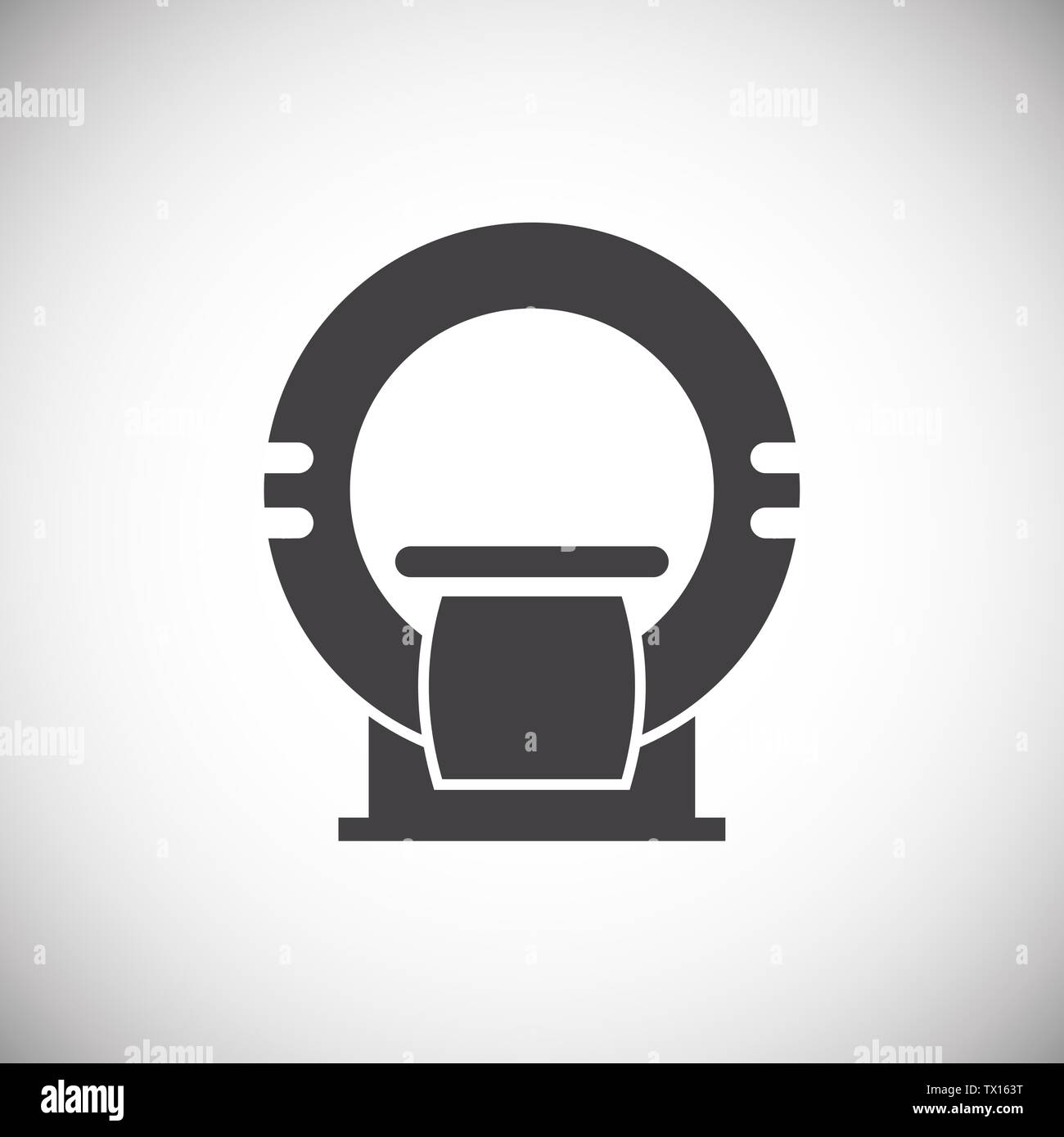 Body scan related icon on background for graphic and web design. Simple ...