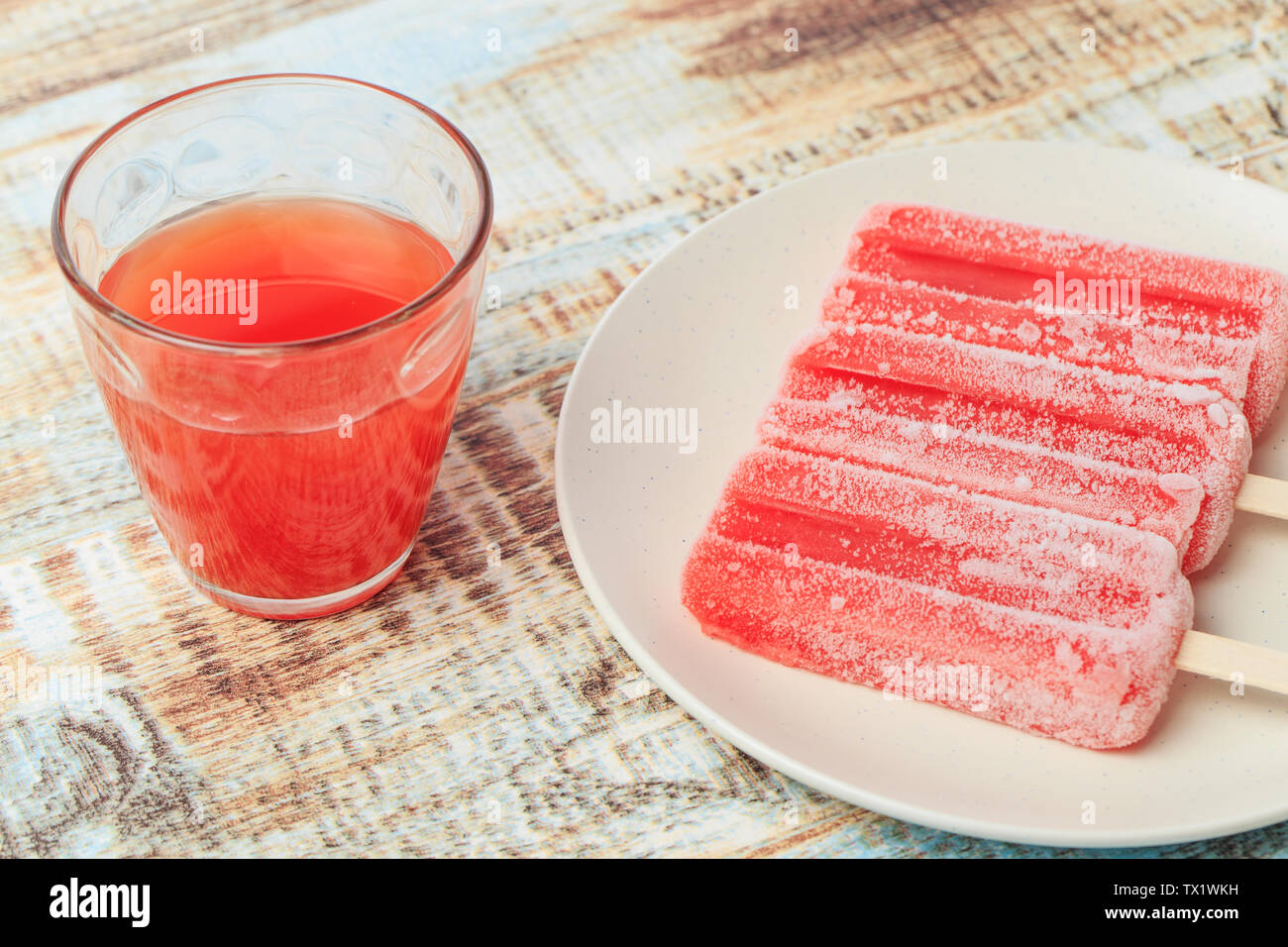 Hawthornflavored ice cream and cold drinks Stock Photo Alamy