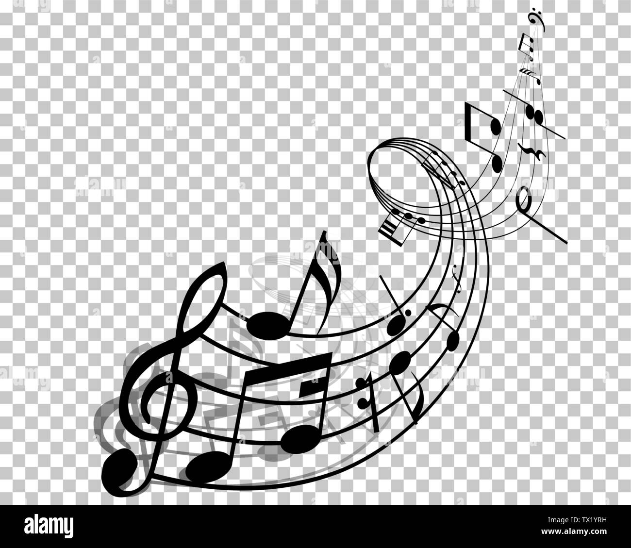 Vector Notes Design With Transparency Grid on Back. Vector Illustration ...