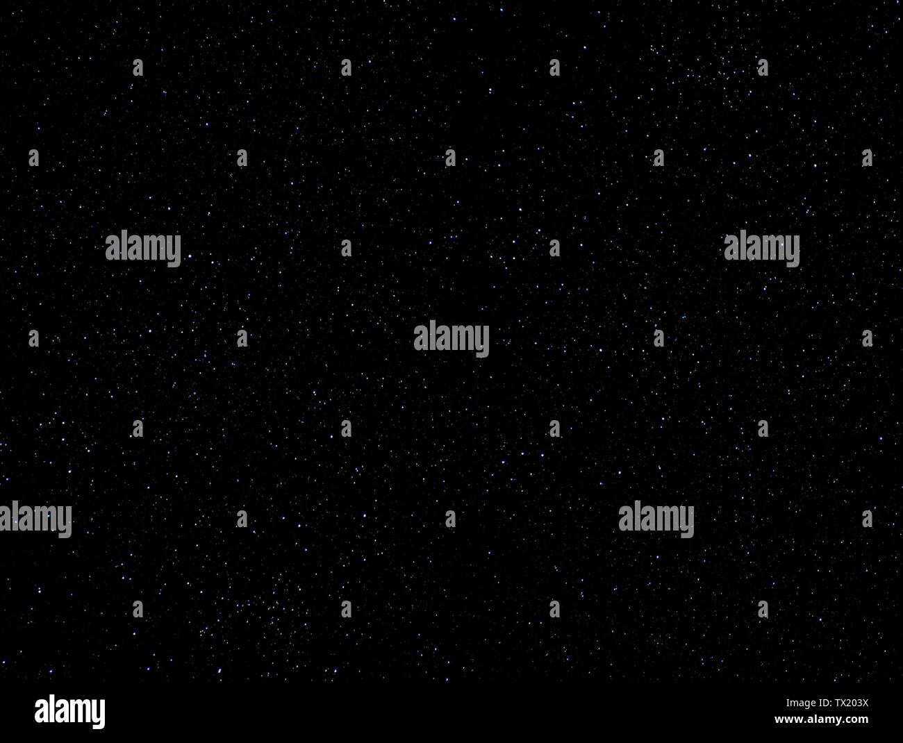 Starry night sky. Deep sky with stars as background Stock Photo