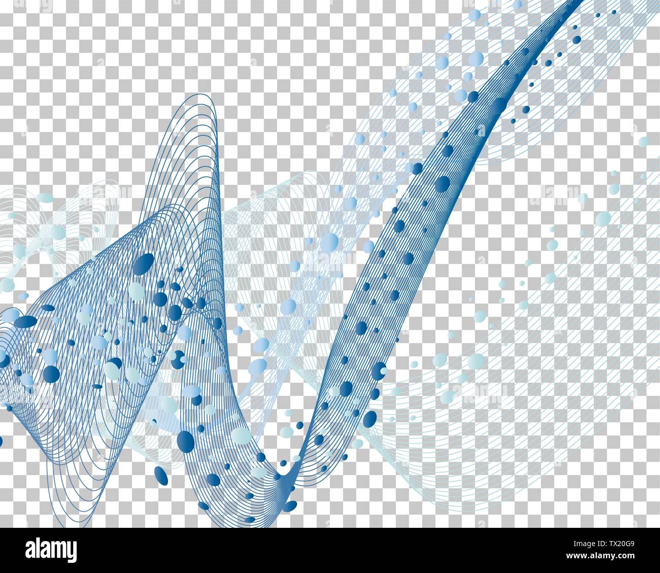 Abstract water background with transparency grid on back. Vector ...
