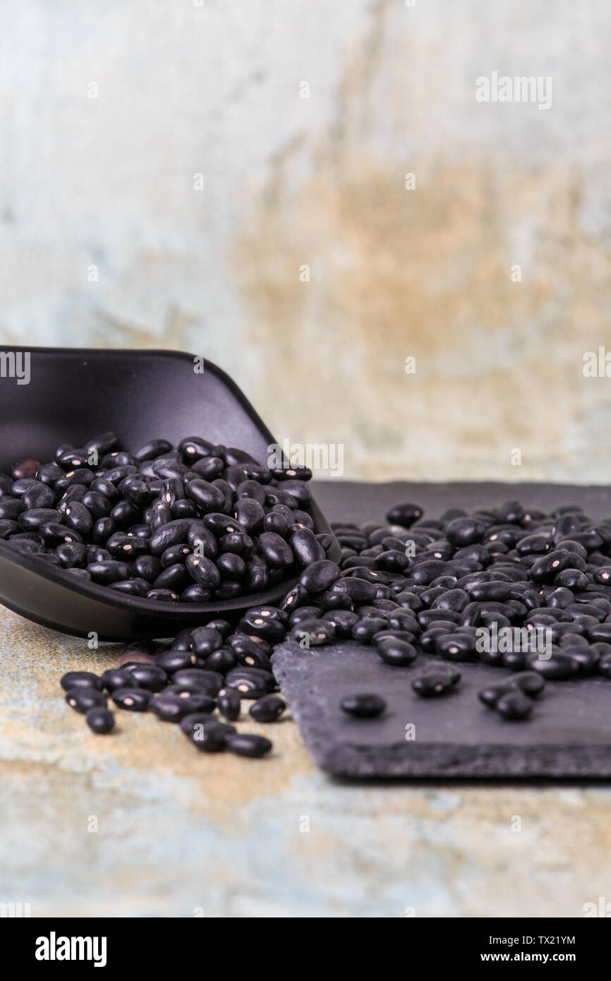 Nutrientrich black beans Stock Photo Alamy