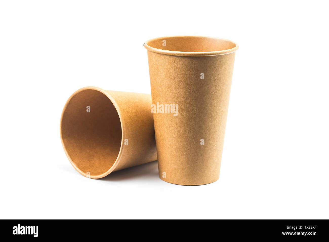 Cowhide paper cup Stock Photo