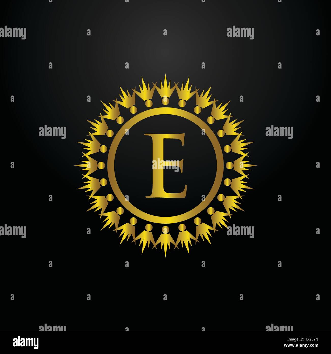 Letter e fast speed logo Royalty Free Vector Image
