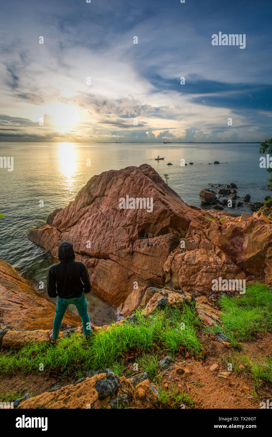 enjoy a beautiful morning while sunbathing Stock Photo Alamy