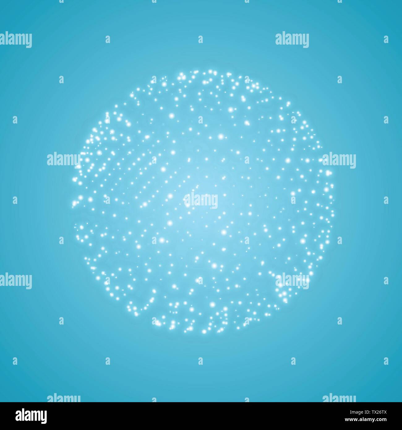 Sphere. Digital connections. 3D grid design. Abstract vector illustration. Stock Vector