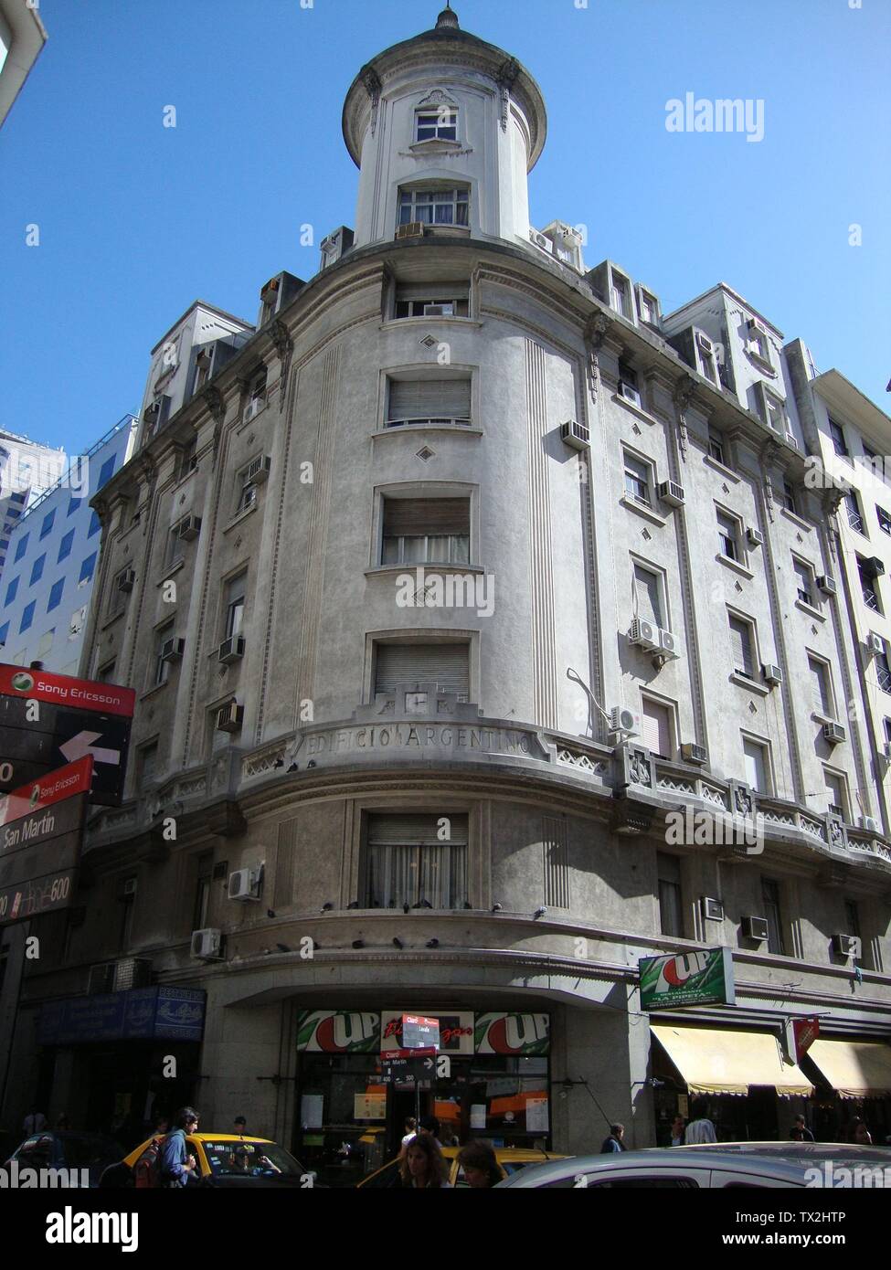 EspaÃ±ol: Edificio Argentino en la esquina de la calle peatonal Lavalle y la calle San MartÃn. Buenos Aires, Argentina.; ver abajo; Own work; Elsapucai; Stock Photo