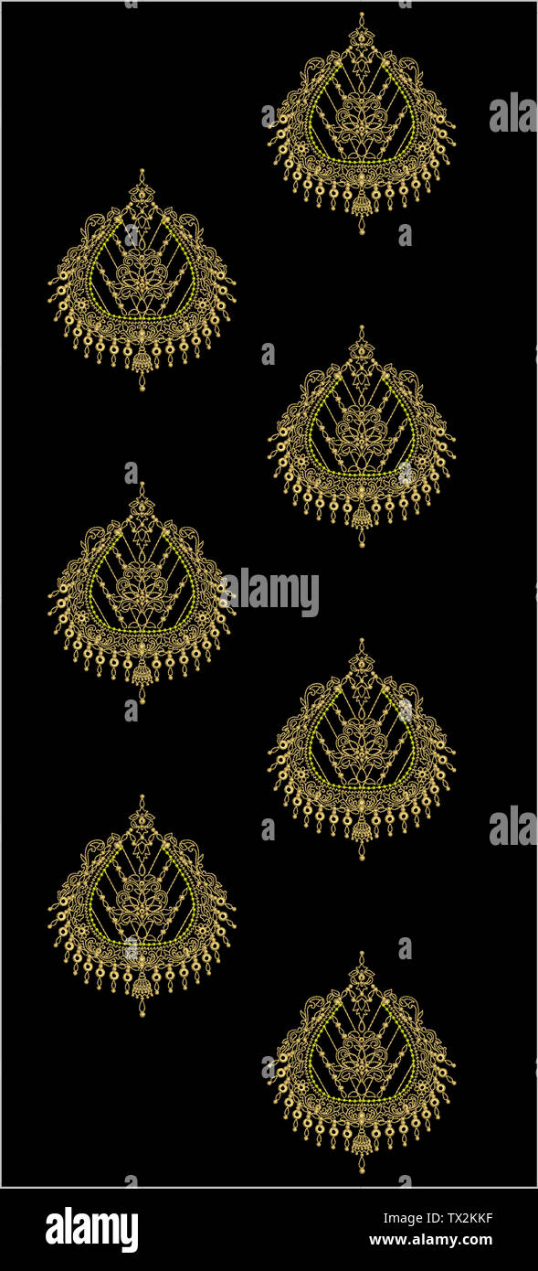 Mughal border frame hi-res stock photography and images - Alamy