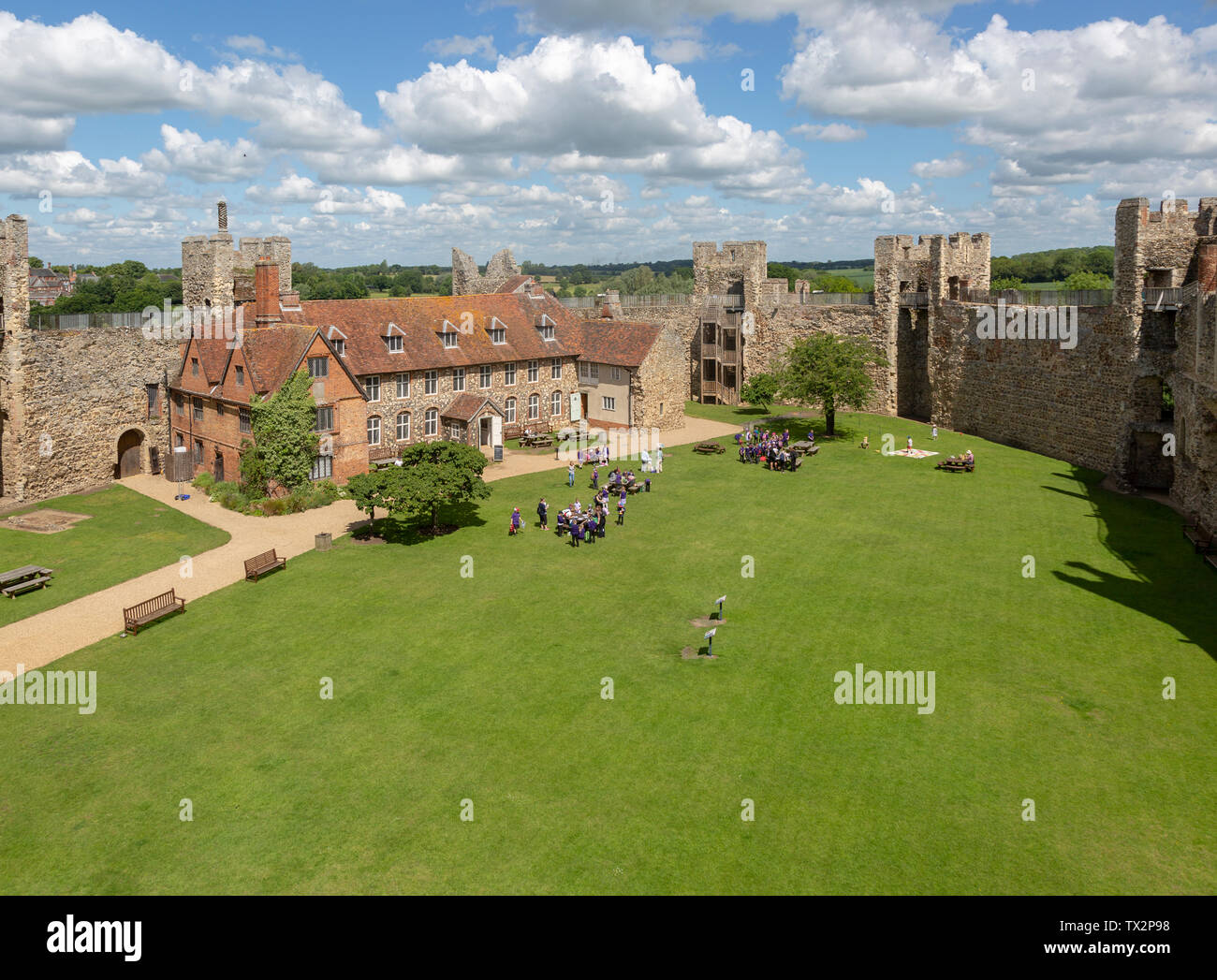 Framlingham castle, Suffolk, England, UK Stock Photo Alamy