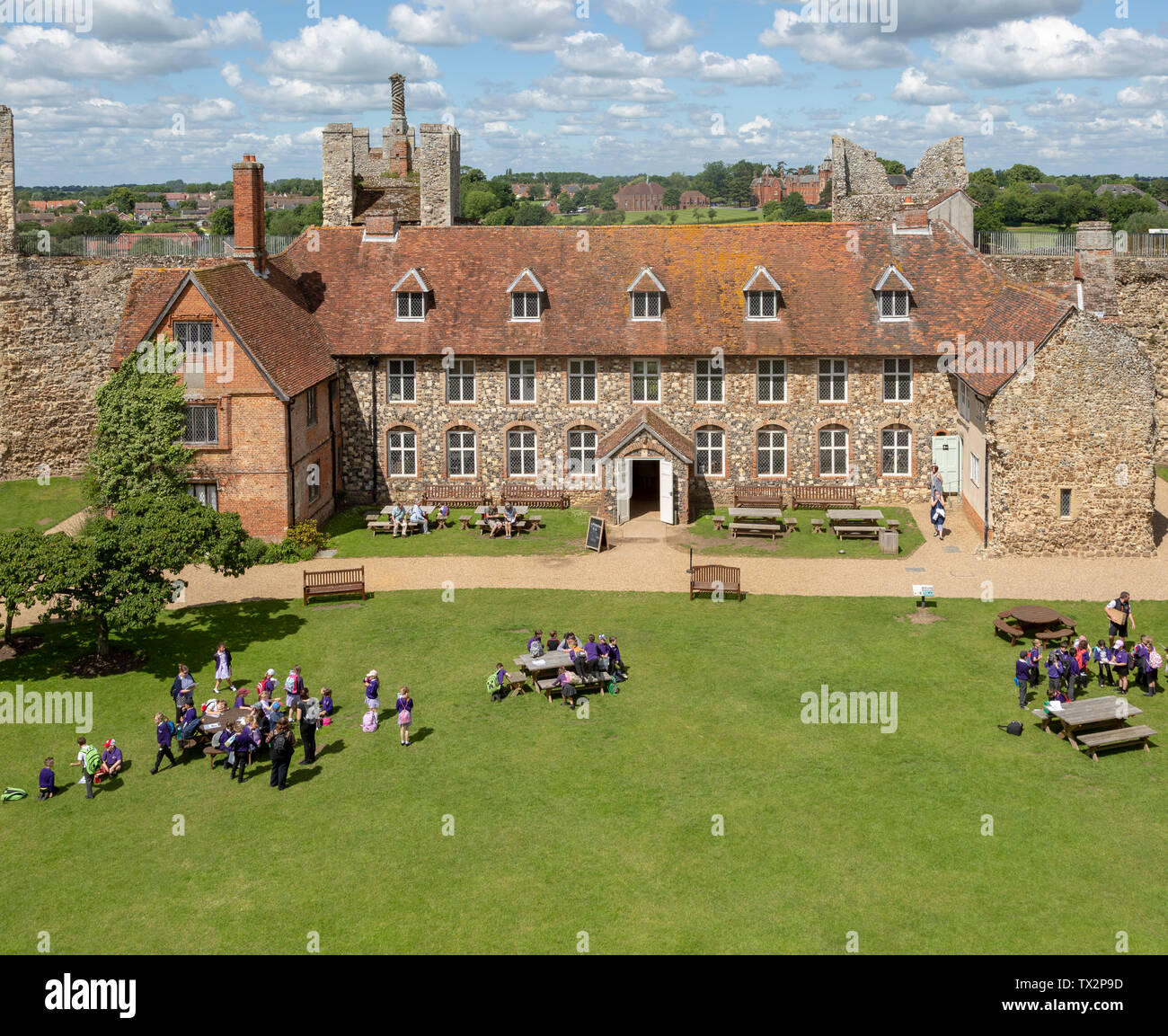 Framlingham castle, Suffolk, England, UK Stock Photo Alamy