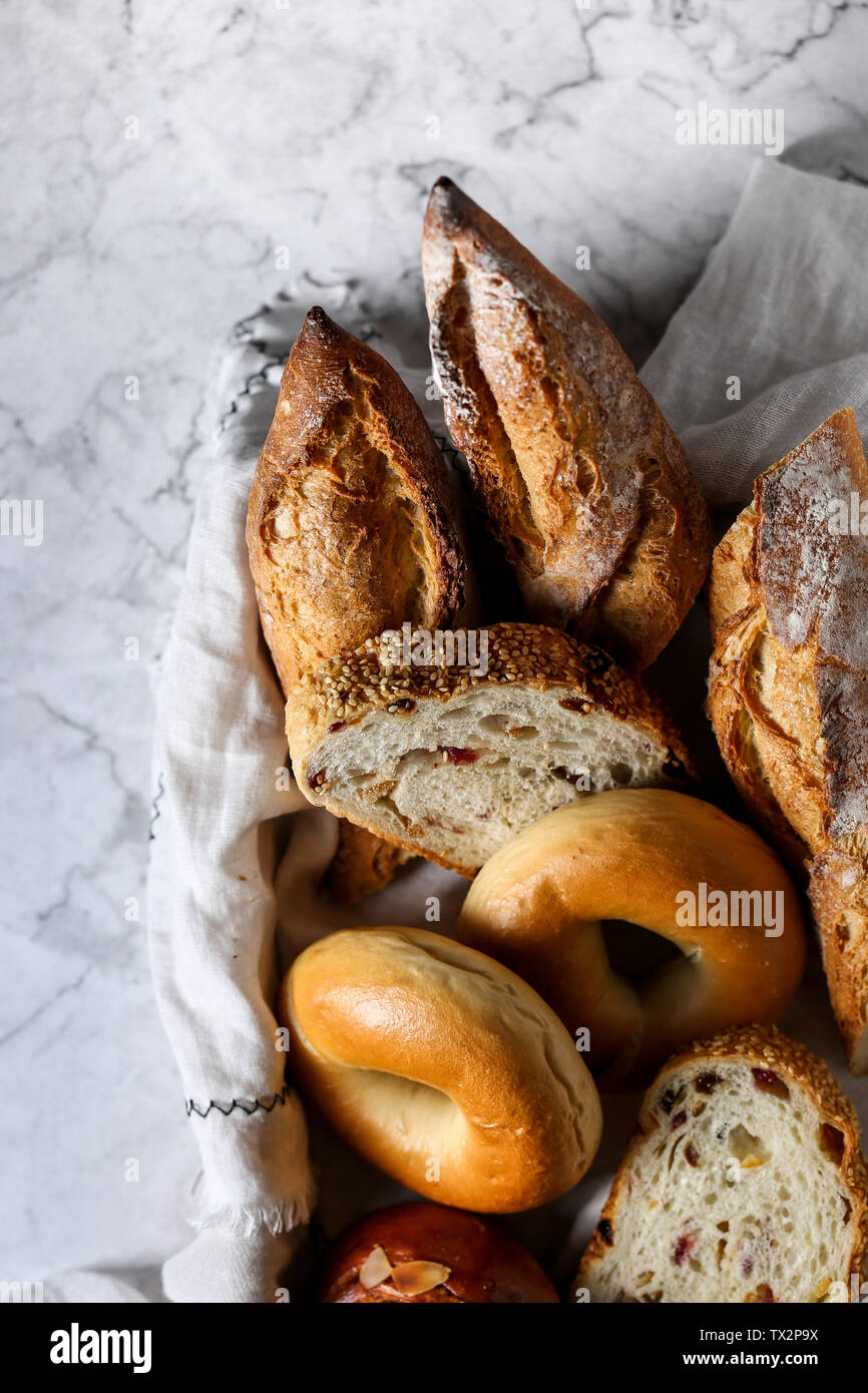 European grocery bread Stock Photo