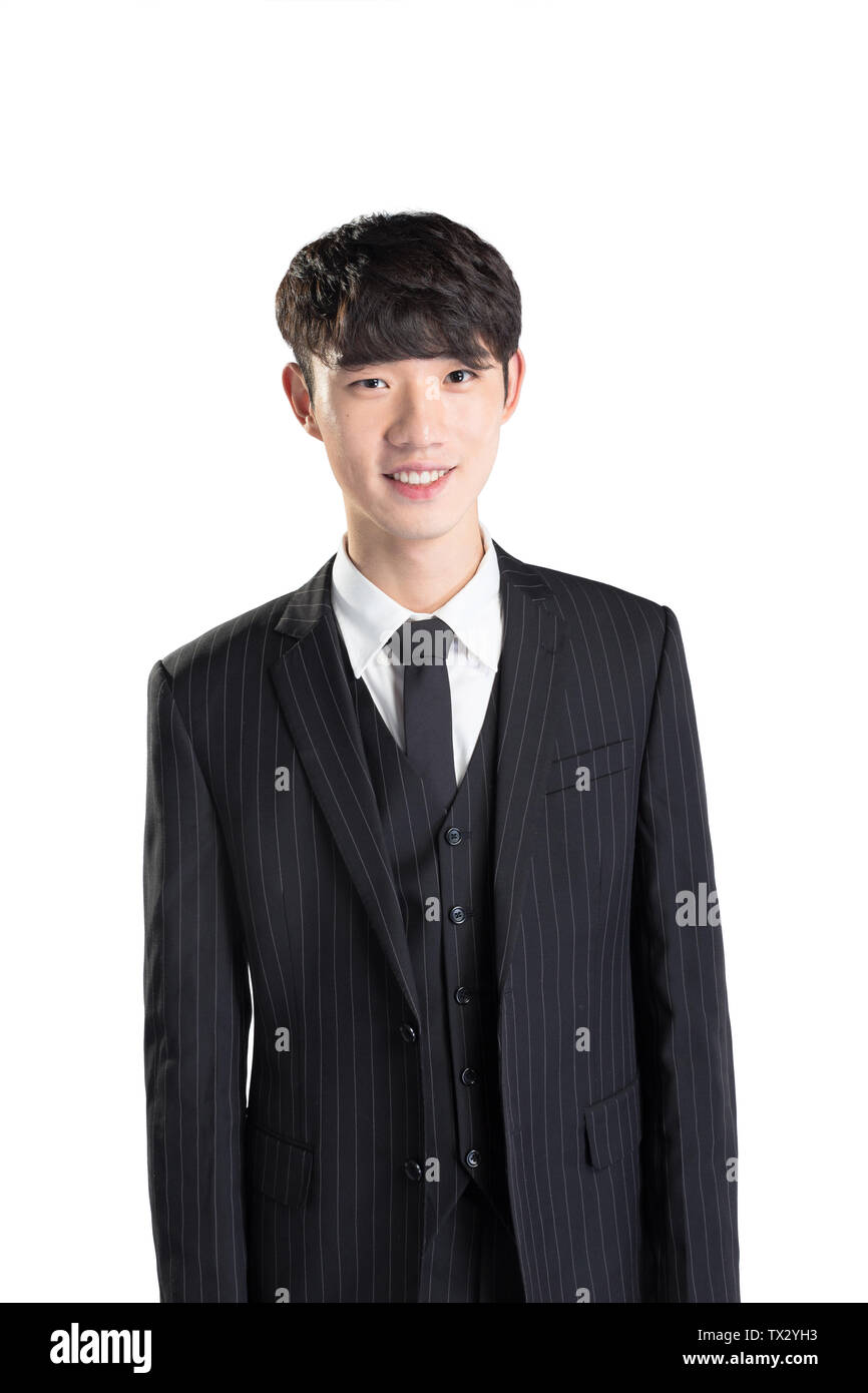 isolated young asian businessman on white background Stock Photo - Alamy