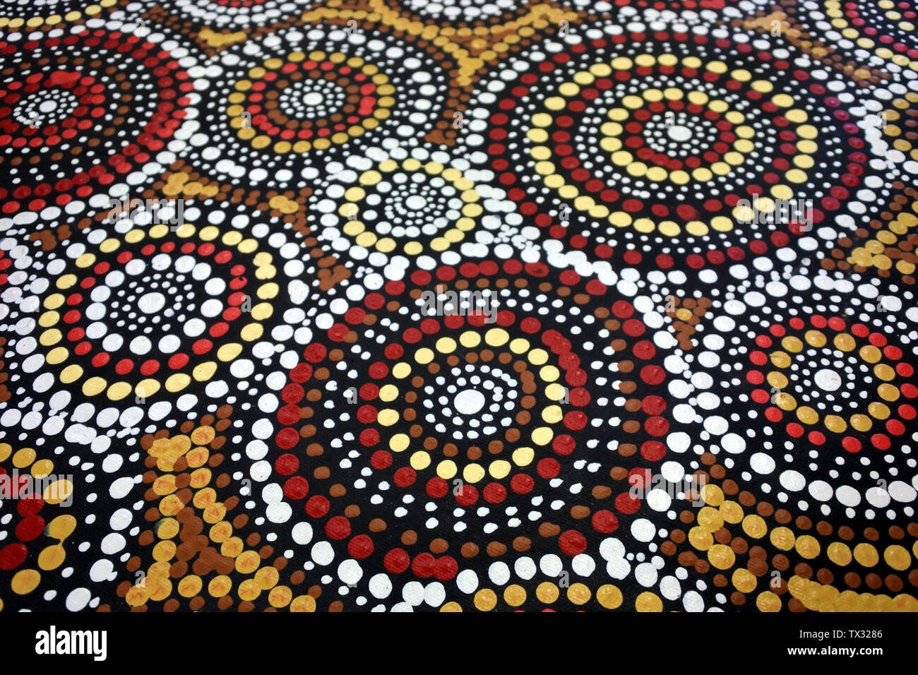 Indigenous Australian Art Dot Painting It S One Of The Oldest Traditional Form Of Art In The World Paint Marks To Te Stock Photo Alamy