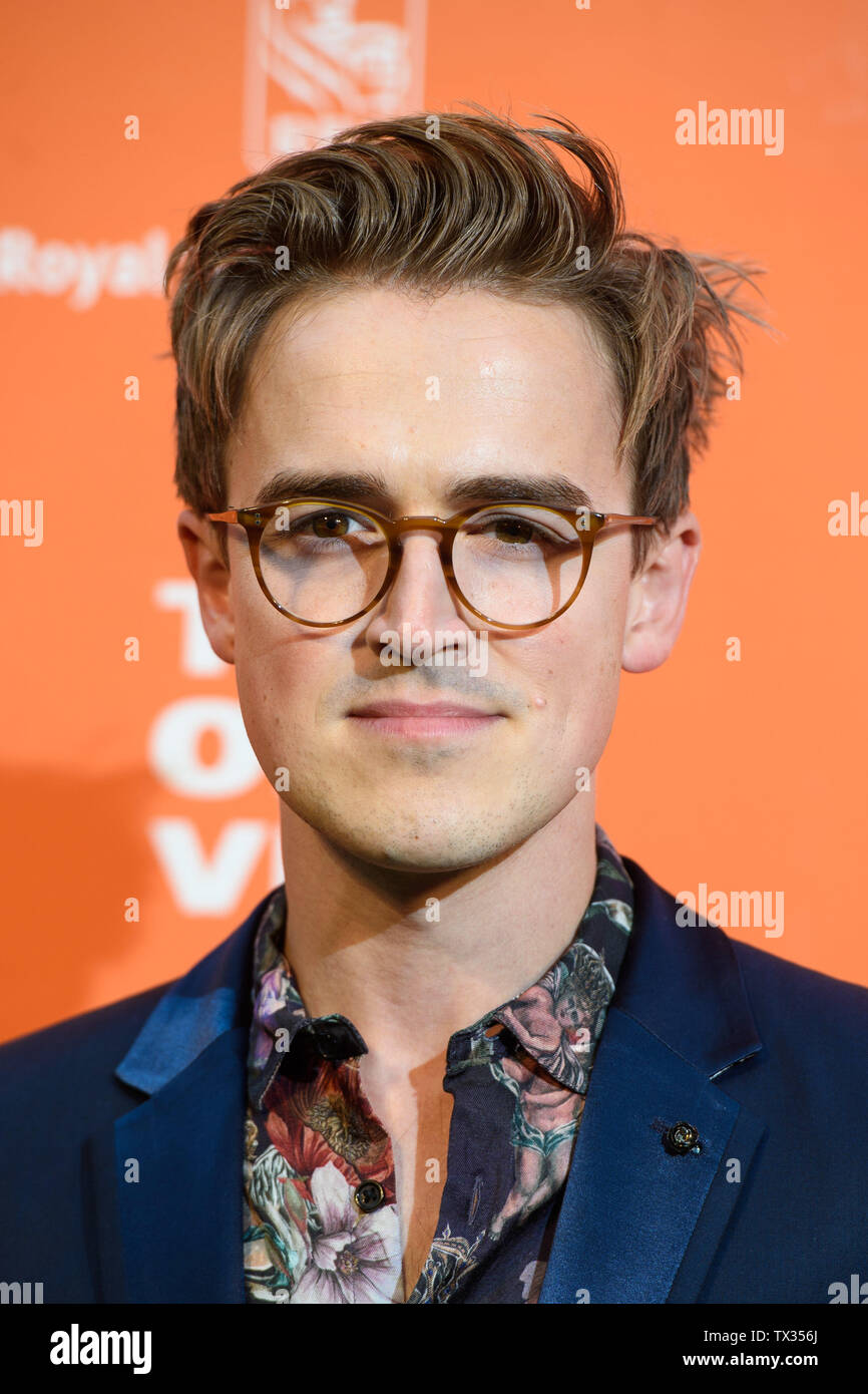 Tom Fletcher attending the Old Vic Midsummer Party, at The Brewery in