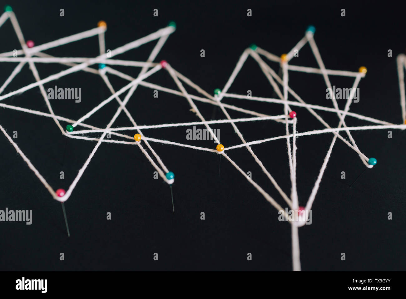 String art pin thread art hi-res stock photography and images - Alamy