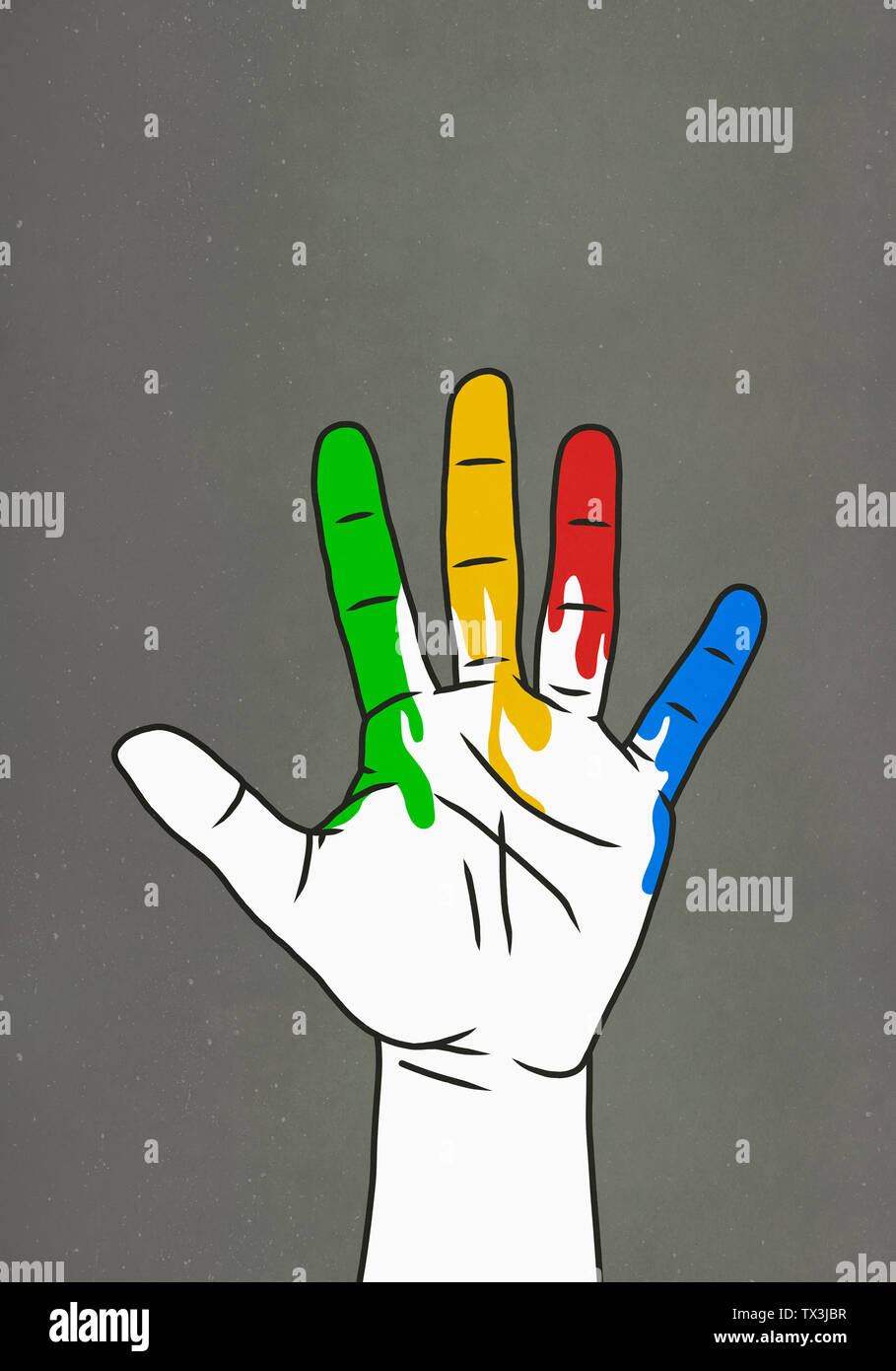 Dripping paint rainbow hi-res stock photography and images - Alamy