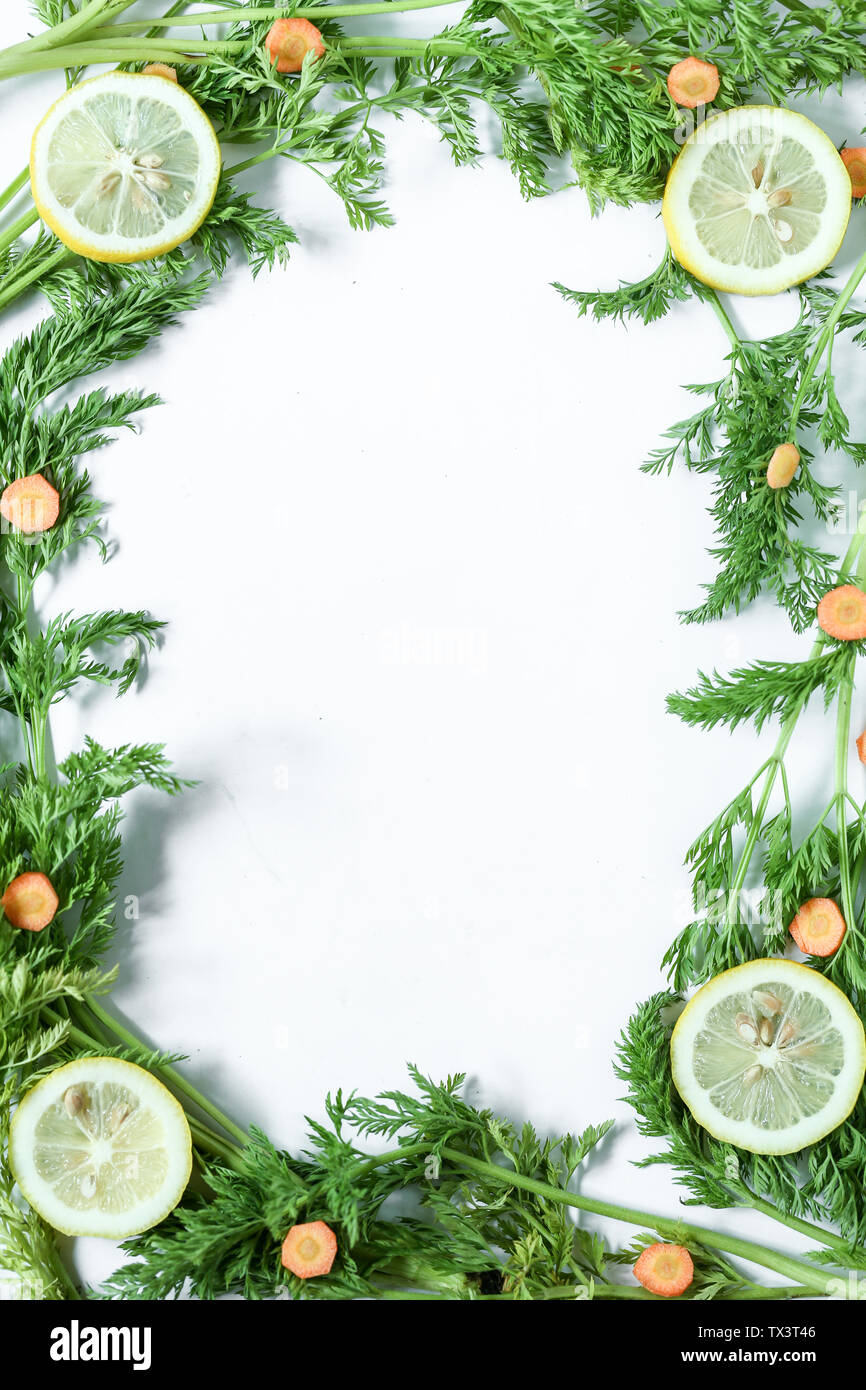 Carrot leaf background Stock Photo - Alamy