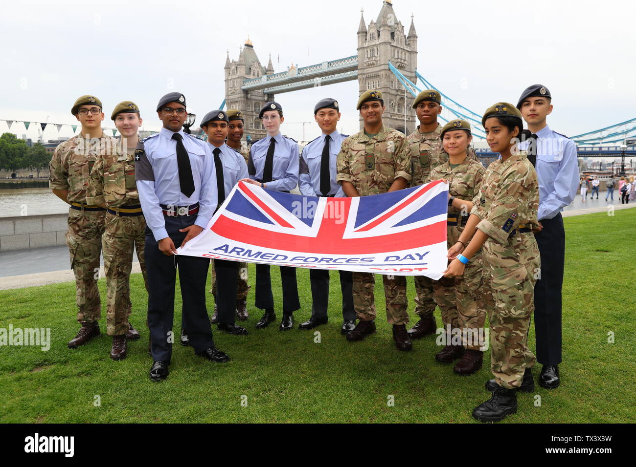 Members of the armed forces personnel during a flagraising ceremony at