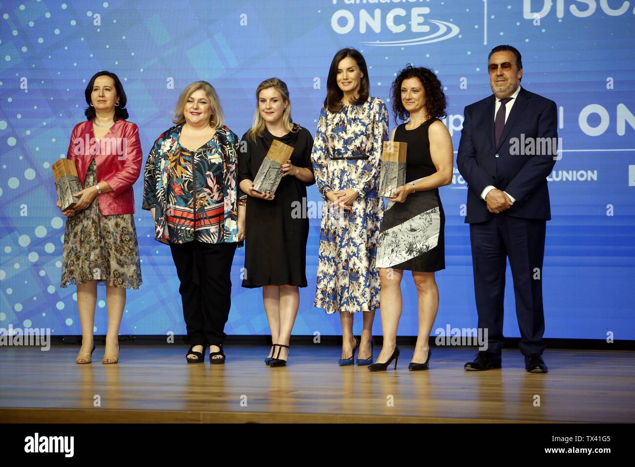 Spanish Queen Letizia Ortiz during 5 edition of Discapnet awards in