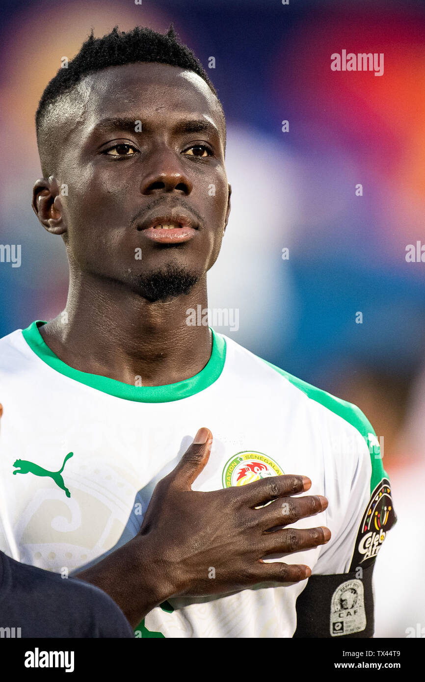 CAIRO, EGYPT - JUNE 23: Idrissa Gana Gueye of Senegal during the 2019 Africa Cup of Nations Group C match between Senegal and Tanzania at 30 June Stadium on June 23, 2019 in Cairo, Egypt. (Sebastian Frej/MB Media) Stock Photo