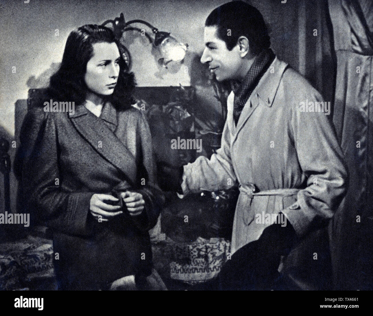 Chiaretta Gelli e Tino Scotti; 1946; andina cinematografica; Unknown; Stock Photo