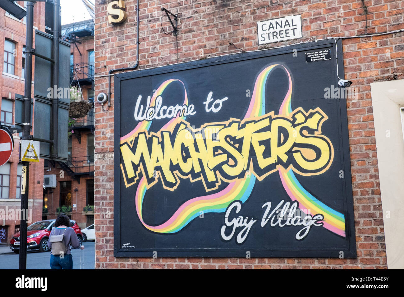 Manchester's,Gay Village,Manchester's Gay Village,Canal Street,Manchester,north,northern,north west,city,England,English,GB,UK,Britain,British,Europe, Stock Photo