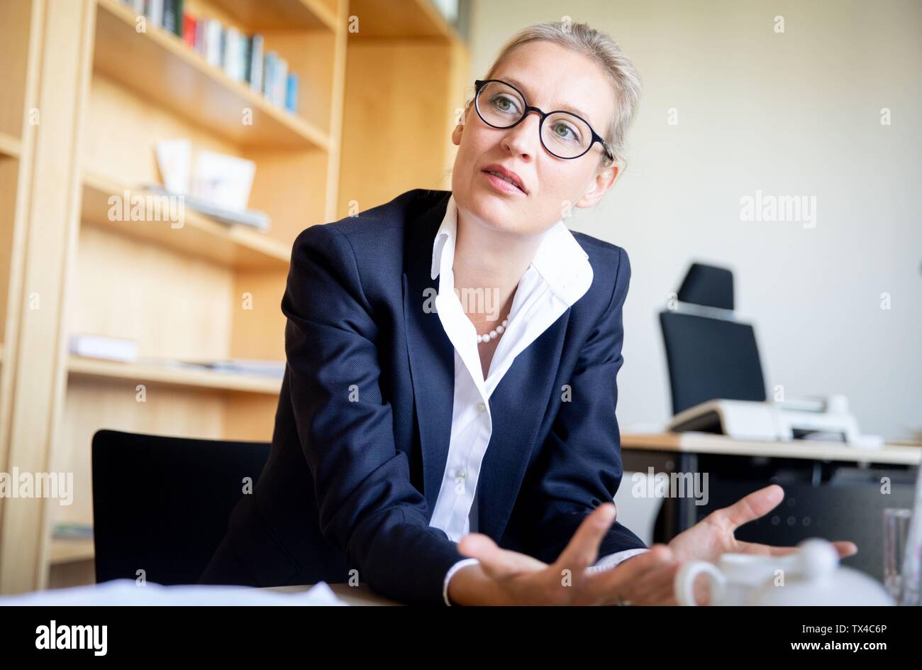24 June 2019, Berlin: Alice Weidel, leader of the AfD parliamentary