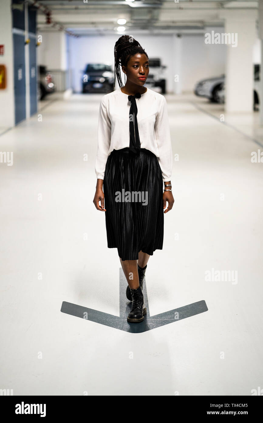Woman long skirt walking away hi-res stock photography and images - Alamy