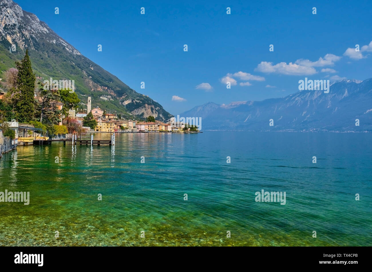 Italy, Lombardy, Lake Garda, Gargnano Stock Photo