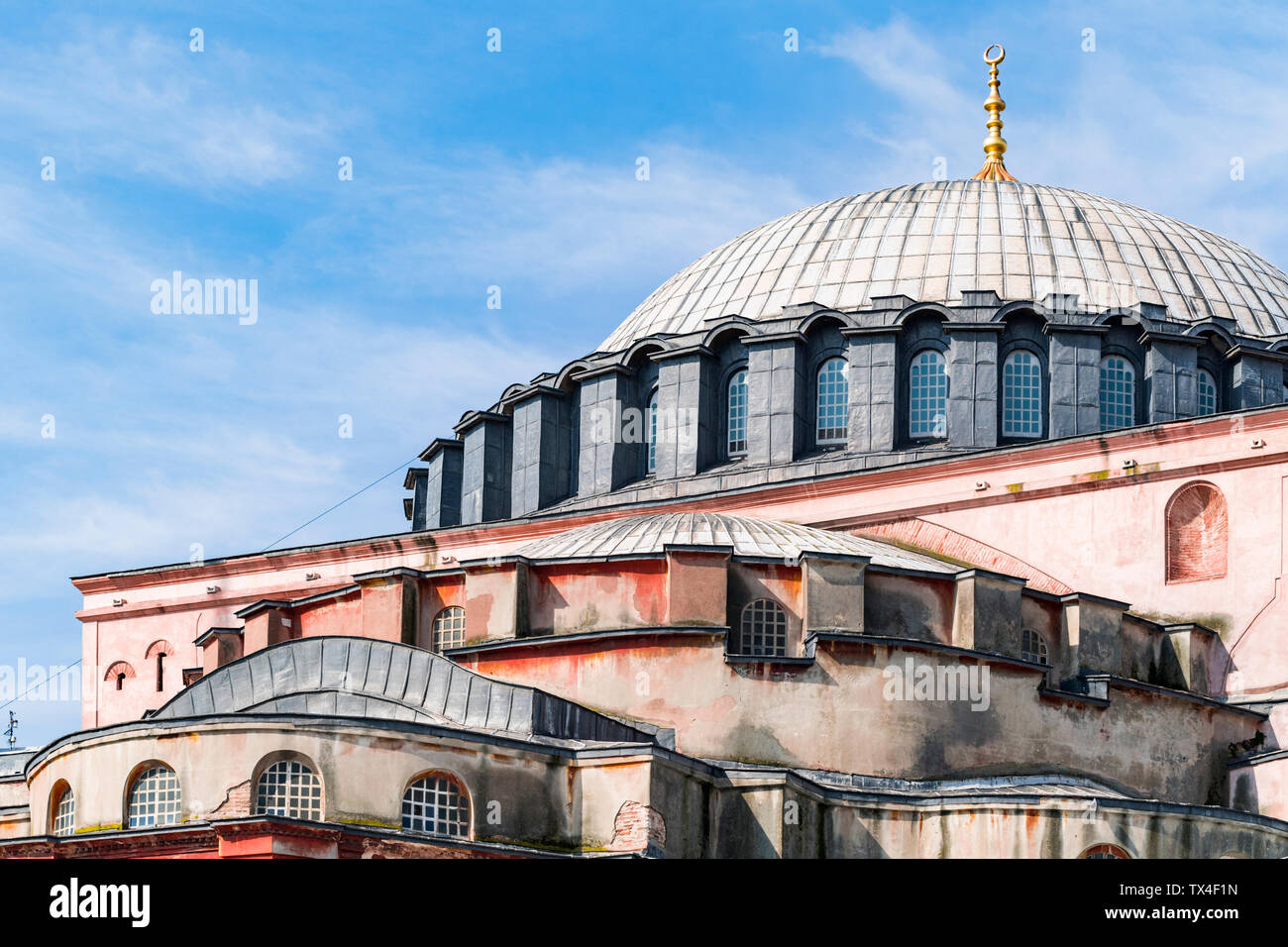 Turkey, Istanbul, Dome of the Hagia Sophia Stock Photo