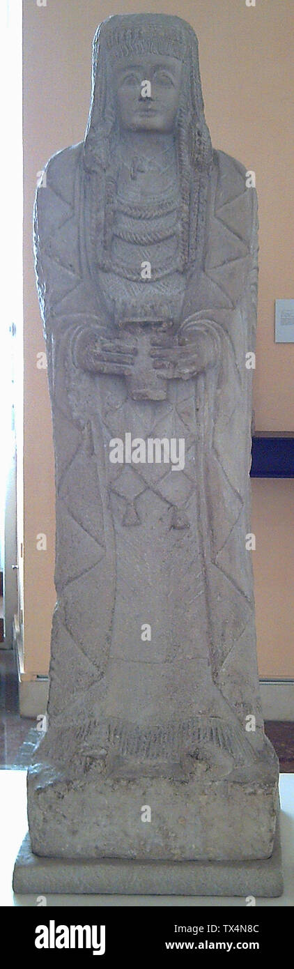 Called Gran Dama Oferente EspaÃ±ol: Llamada Gran Dama Oferente; Iberian sculpture. EspaÃ±ol: Escultura Ãbera.; 4th century BC date QS:P571,-350-00-00T00:00:00Z/7; Stock Photo