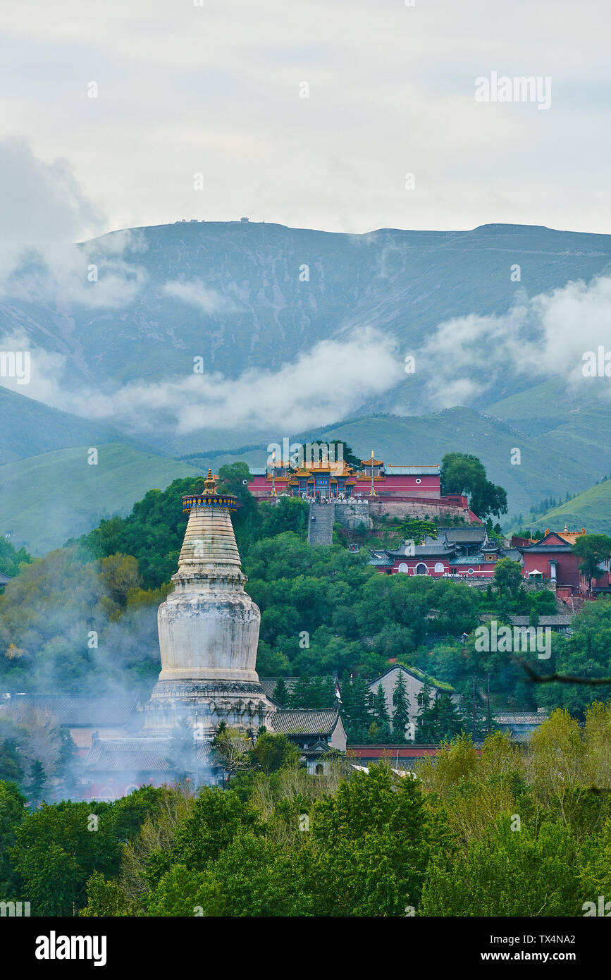 Landmark scenery of Wutai Mountain Stock Photo