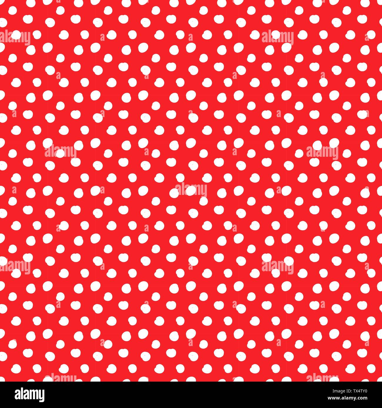 Polka dots red seamless pattern. Vector illustration Stock Vector Image ...