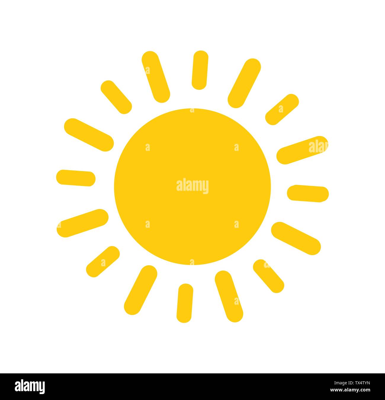 Sun icon vector Stock Vector Image & Art - Alamy
