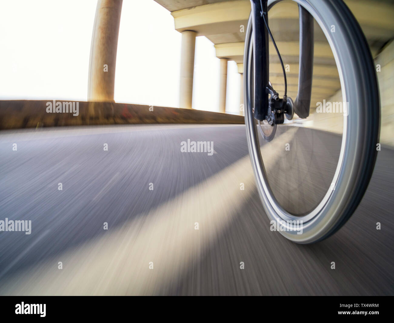 Spain, ride a bicycle, speed Stock Photo