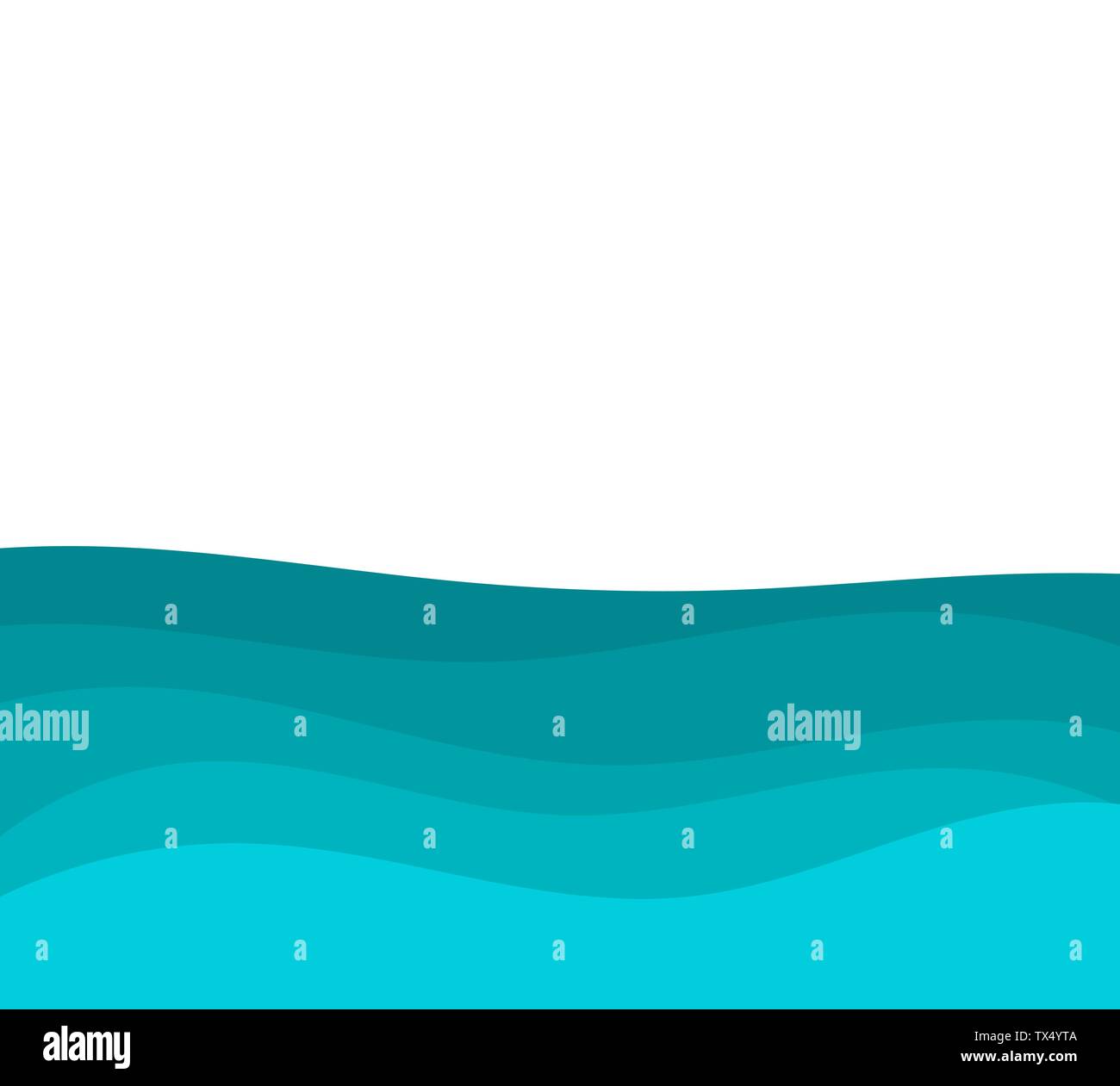 Blue sea water waves background. Vector illustration Stock Vector Image ...