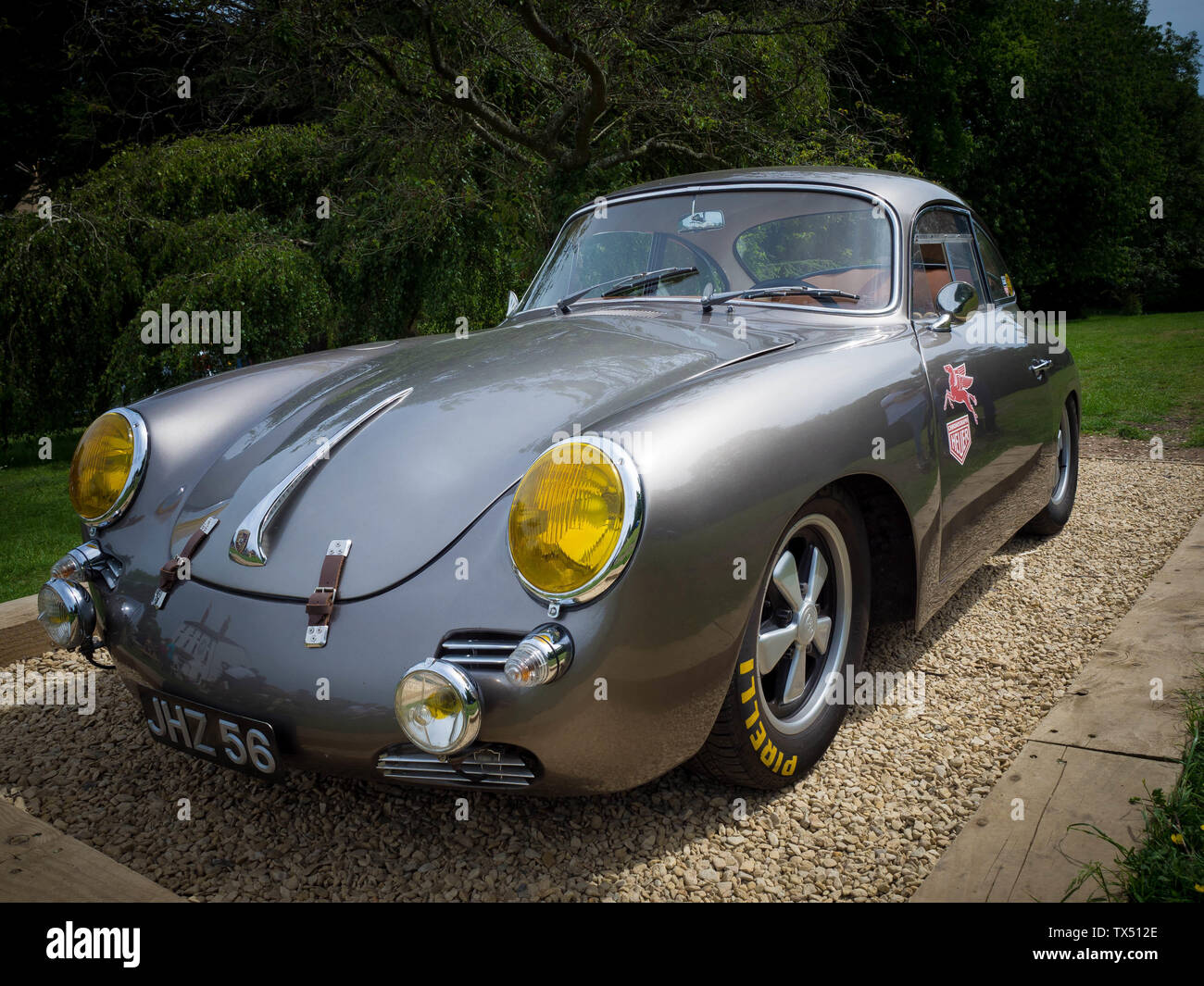 Vintage Silver 1963 Porsche 356 on display at Caffeine & Machine in ...