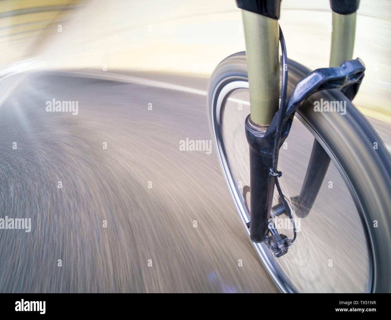 Spain, ride a bicycle, speed Stock Photo Alamy