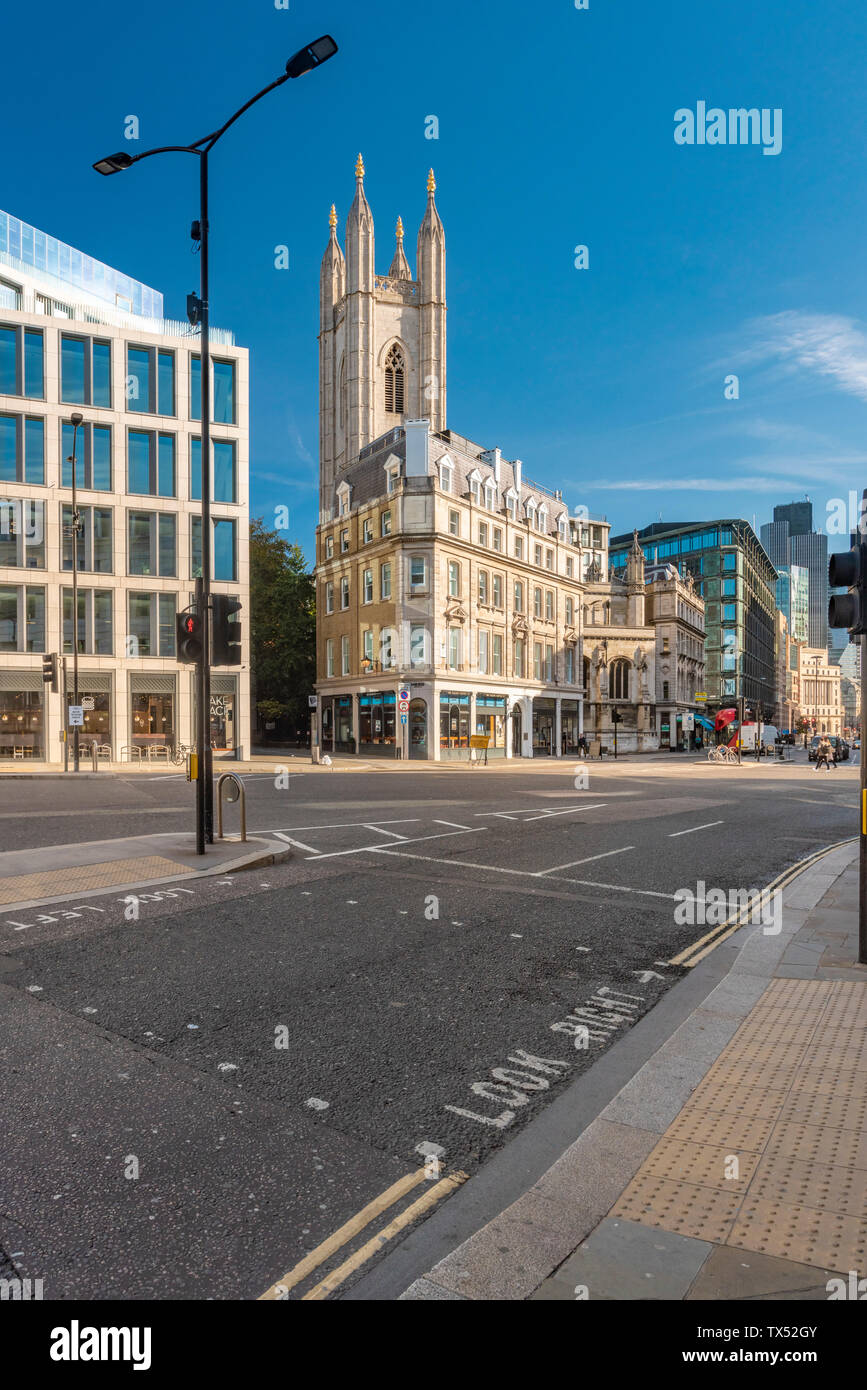 UK, London, City of London, Mansion House station, Queen Victoria Street Stock Photo