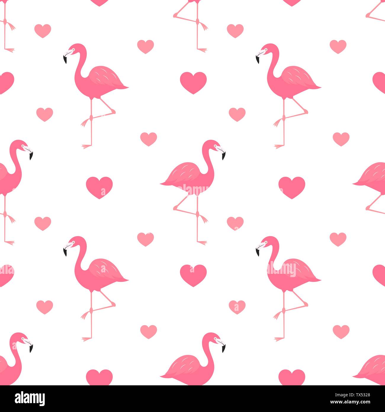 Pink flamingo seamless pattern. Vector illustration Stock Vector Image ...
